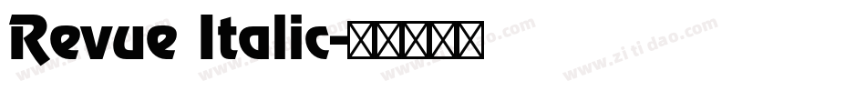 Revue Italic字体转换